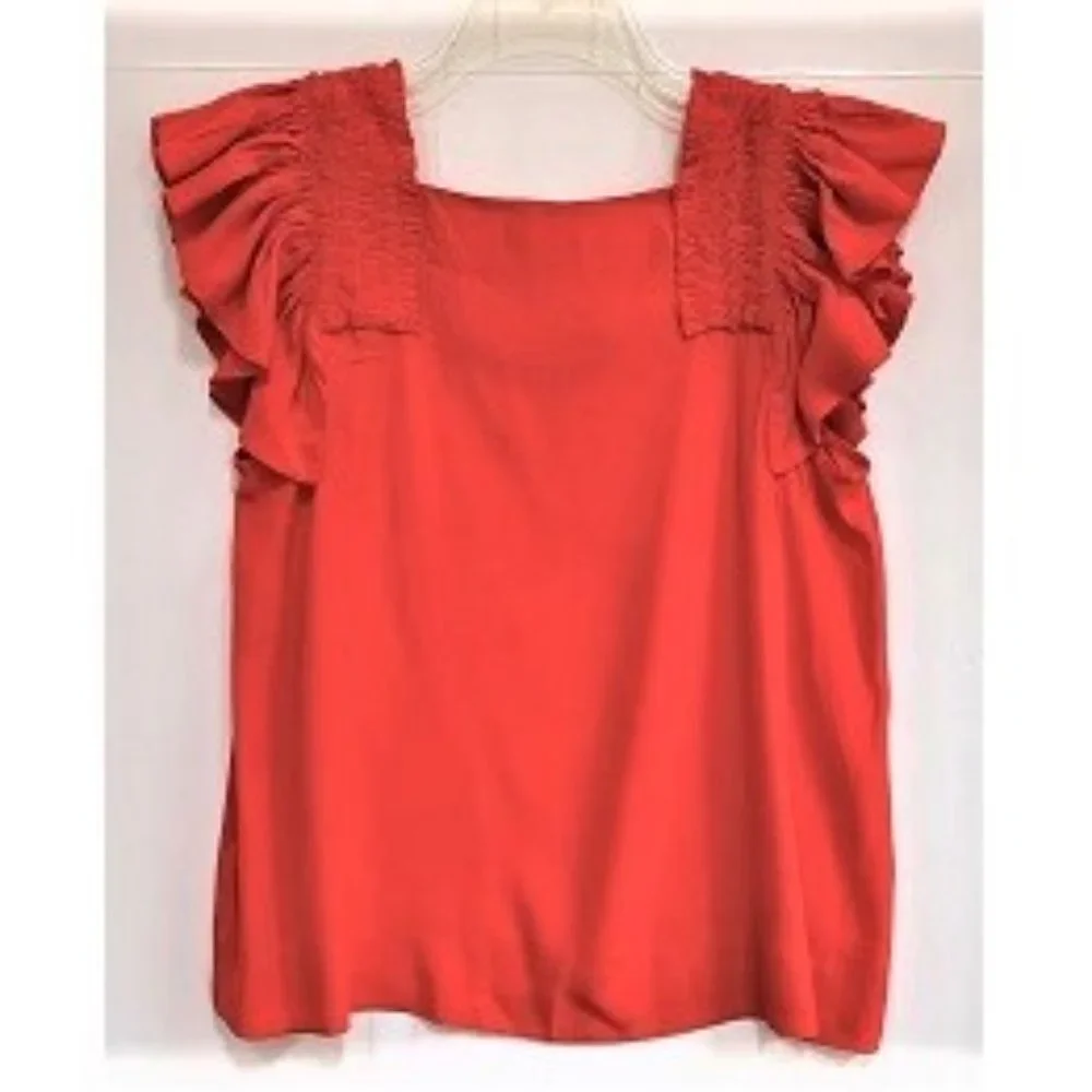 Maeve Red RuffleTop - Picture 4 of 6